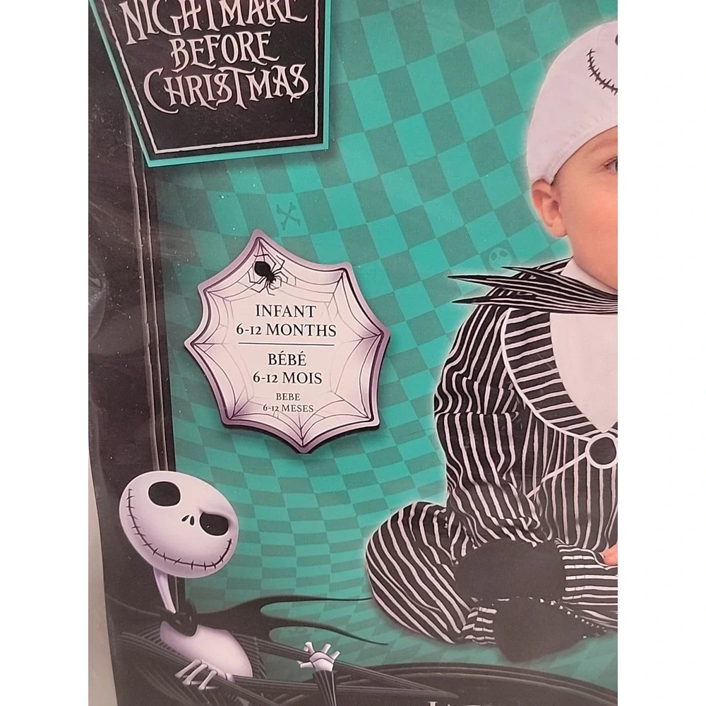 Disney Baby Jack‎ Skellington Costume The Nightmare Before Christmas 6-12 Months - Picture 4 of 7